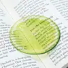 SQTYU067 Marcador de página acrílico translúcido transfronteiriço, marcador de página de alta estética com padrão de fruta limão para livros de estudantes