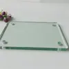 Processamento Conforme Desenho/Amostra, Moagem de Borda CNC Personalizada em Placa Grossa, Cantos Arredondados, Furos Cortados a Água, Bordas Polidas, Vidro Temperado Transparente de Segurança