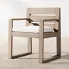 Mesa y Silla de Exterior Nórdicas para Ocio en Patio Combinación Teca Villa Jardín Madera Maciza Madera Anticorrosiva Mesa de Exterior Impermeable Protector Solar
