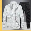 Conjunto Esportivo Casual Novo de Cardigan Primavera e Outono Enbu para Homem: Jaqueta Moletom com Gola Alta e Calça de Manga Longa Conjunto de Duas Peças