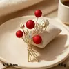 Flores como brocado ramo broche de perlas prendedor de solapa prendedor de hebilla de alta gama broche anti-exposición hebilla para pañuelo de seda