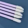 Atacado Cabo Colorido Descartável Pincel de Lábios Limpeza Cotonete Limpeza Pincel de Lábios Portátil Pincel de Lábios Pincel para Gloss