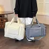 Elegante y versátil bolsa de viaje para viajes cortos, con un compartimento separado para artículos húmedos y secos, un compartimento para zapatos y un asa para facilitar su transporte, adecuada para actividades al aire libre, camping y fitness