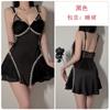Camisola Sedutora de Cetim com Decoração de Renda Doce, Estilo Rosa Puro Desejo, Conjunto Sexy de Camisola Acolchoada e Robe para Mulheres 3248