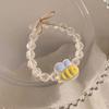 Linda pulsera de cuentas de tulipán para niña, diseño de nicho ins, fruta, animal, banda para el cabello, cuerda para el cabello para novias
