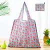 Bolsa de compras plegable de gran capacidad, bolso de mano portátil para supermercado, impresión de logotipo, bolsa de almacenamiento 190T, directo de fábrica
