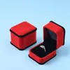 Caja de Joyería de Alta Calidad, Esquinas Redondeadas, Terciopelo de Doble Capa, Múltiples Tamaños, Caja de Empaque para Anillos, Pulseras, Collares, Colgantes, Wholesale del Fabricante