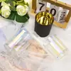 Novo Copo de Vela de Aromaterapia Colorido Galvanizado Ornamentos de Quarto Europeus e Americanos Copo de Vidro Colorido Frasco Vazio Recipiente Porta-Vela de Vidro