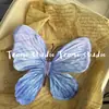 Flor Artificial Grande Mariposa Flor de Zapato Flor de Sombrero Flor DIY Material para Pasador Decoración Popular en Xiaohongshu Mariposa Flor Estéreo 3D
