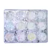 Lantejoulas Mistas para Nail Art de 12 Cores, Lantejoulas Borboleta a Laser, Lantejoulas Estrela e Lua, Conjunto de Lantejoulas para Decoração de Unhas DIY