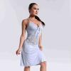 Pijama Feminino Novo Primavera/Verão 2026 Exportação Renda Guipir Viscose Cor Sólida Camisola Vestido de Noite Atacado Transfronteiriço