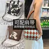 Bolsa de punto de dibujos animados transfronteriza, gran capacidad, portátil y linda, adecuada para estudiantes y trabajadores de oficina, bolsa de mano para el día a día, venta al por mayor desde el fabricante