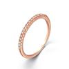 Anéis Amazon Cross-Border com Zircônia Microincrustada para Mulheres, Conjuntos de Anéis de Design Europeu e Americano High-End de Nicho Atacado