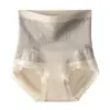 Pantaletas básicas de triángulo de control de abdomen de cintura alta, realce de glúteos, adelgazantes, anti-enrollamiento, sin rozaduras, transpirables, antibacterianas, faja para mujer