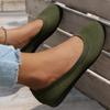 Zapatos casuales nuevos de otoño, zapatos de mujer de comercio exterior, tallas grandes, planos, de color sólido, con superficie de malla transpirable, zapatos de exterior de Europa y Estados Unidos.