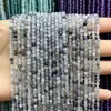 Suministrado directamente por el fabricante: cuentas redondas pequeñas de piedra natural, cuentas de arroz, cristal, turmalina, cuentas redondas de ágata, materiales hechos a mano para DIY, accesorios para pulseras