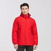 Chaqueta para exteriores para hombre tres en uno desmontable con forro polar grueso para pareja, chaqueta impermeable para mujer, traje de montañismo de otoño e invierno
