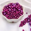 3-8mm ABS Furo Reto Pérolas de Imitação Redondas Contas Artesanais DIY Pulseira Colar Materiais para Miçangas Acessórios de Vestuário