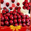 Balão de casamento palavra feliz balão vermelho romã 10 polegadas decoração de proposta confissão festa de aniversário decoração de casamento romântico