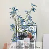 Flor de Estrella Larga Simulada Flor Artificial Falsa Flor Lila Arreglo Floral de Boda de Gama Alta Decoración de Sala de Estar Adornos Arte Floral