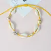 Pulsera de Playa de Verano Tejida a Mano Transfronteriza con Conchas Marinas Naturales Estilo Vacacional Joyería de Mano para Mujer Estilo Hilo de Cera Coreano