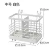 Portapalillos de cocina de pared, alto valor estético, jaula simple para palillos, caja de almacenamiento para utensilios y cucharas, ventilada