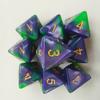 Un juego de 10 piezas de dados de ocho caras de dos colores de múltiples caras para juego de mesa de rol, juego de dados digitales de 8 caras, juego de dados