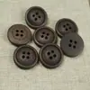 Camisa de Botones de Madera de Cuatro Ojos 2 Ojos Botones Pequeños Color Café Marrón Botones Decorativos de Madera Accesorios de Ropa Hechos a Mano