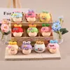 Chica con Gafas Accesorios de Resina Lindo Bolsita Ciega Adornos para Manualidades Decoración de Coche Juguetes Pequeños Llavero Colgante