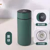 Termo Inteligente con Medición de Temperatura, Elegante Taza de Bolsillo de Acero Inoxidable 316, Taza con Separación de Té y Agua, Taza Promocional de Negocios
