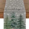 Corredor de Mesa Natalino Mais Vendido Internacionalmente com Estampa do Papai Noel Toalha de Mesa Decoração Festiva Jogo Americano Toalha de Mesa para Armário de Sala de Estar