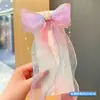 Diadema Infantil Niña Lazo Arcoíris Trenzado Pasador Tocado Coleta Cinta para el Cabello Pasador Accesorios para el Cabello de Niña de Verano