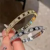 Pulsera Abierta Floral de Circonita Estilo Francés, Sensación de Lujo Ligero de Alta Gama, Joyería Exquisita de Moda Versátil con un Diseño Único