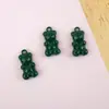 Urso Colorido em Spray de Liga Metálica Acessórios de Pirulito DIY Brincos Colar Pulseira Pingente Materiais Artesanais