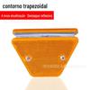 Os fabricantes de Chengdu produzem sinais de guarda-corpo de via expressa delineador reflexivo trapezoidal com delineador reflexivo atacado