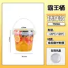 Barril de chá de frutas copo de chá 1000ml barril de chá de leite portátil um barril de chá de frutas líquido vermelho comercial 1 litro barril overlord