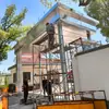 Fabricante de cenadores metálicos de una sola placa de aluminio ofrece construcción de cenadores metálicos para jardín al aire libre hechos a medida en Shanghái