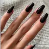 Cross-border Wearable Feminino Nail Art Atacado Simples Médio-retangular Cor Sólida Nail Art Patch Wear Armor Venda por atacado