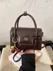 Bolsa elegante para mulheres, nova tendência 2025, bolsa de ombro versátil casual, bolsa quadrada pequena transversal para o dia a dia