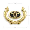 Pegatinas metálicas para coche logo de coche cubriendo arañazos pegatinas decorativas alas logo lateral pegatinas de logo de coche 3D tridimensional espiga de trigo metálica logo de coche
