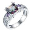 Anillo de circonita con incrustaciones de cobre de la estación independiente de FB Amazon, comercio electrónico transfronterizo, venta al por mayor de anillos para hombres y mujeres europeos y americanos.