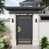 Liga de Alumínio Novo Estilo Chinês Villa Porta Dupla Portão de Pátio Portão Externo para Quintal Portão de Casa Autoconstruída Rural