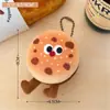 Pingente criativo de boneca de pão gourmet, boneca de comida divertida, mochila escolar para pendurar, chaveiro de alta cor e valor, pingente decorativo