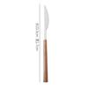 Vintage Creative Wood Handle Aço Inoxidável Bife Faca e Garfo Colher Louça Louças Sobremesa Bolo Pão Western Food Faca e Garfo Colher
