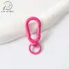 Fecho de mola de cabaça colorida transfronteiriço, fivela universal com acabamento pintado, acessórios de chaveiro DIY, fecho de decoração para pingente de bolsa