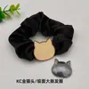 Yingyi Joias DIY Base de Scrunchie de Cetim Brocado Song com Ranhura e Tampa Novo Estilo Chinês Material para Acessório de Cabeça