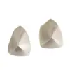 Pendientes Cepillados de Cono Triangular Geométrico, Elegantes Pendientes de Botón Mate, Sensación Exquisita y de Alta Gama, Pendientes de Botón para Mujer con un Ambiente de Nicho y Sofisticado