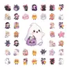 50 Pegatinas de Macarrones de Halloween, Pegatinas de PVC Impermeables Cortadas Especialmente, Regalos para Niños, Decoración de Cuadernos al por Mayor