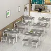 Mesa de jantar mesa de jantar e cadeiras mesa e cadeira comercial para restaurante combinação mesa retangular simples para café da manhã casa lanchonete cantina