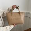 Bolso de Hombro Casual de Moda de Gran Capacidad Retro Europeo y Americano Bolso de Mujer 2024 Nueva Moda Elegante Estilo Extranjero Bolso Tote